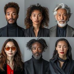 Group of People With Different Facial Expressions