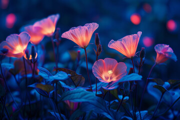 Enchanting Twilight Glow on Translucent Petals