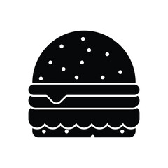 Black Solid  Burger vector icon