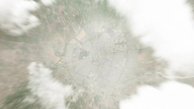 Earth zoom in from space to Erbil, Iraq. Followed by zoom out through clouds and atmosphere into space. Satellite view. Travel intro. Images from NASA