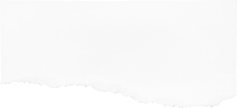 White Torn Ripped Paper Piece, Graphic Element