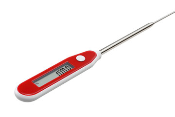 Digital Thermometer on White Background. On a Clear PNG or White Background.