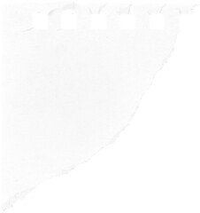 White Torn Ripped Paper Piece, Graphic Element