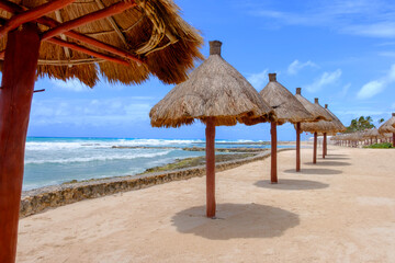 Mexico, Quintana Roo, Yucatan Peninsula, Port of Costa Maya, Akumal beach. 
