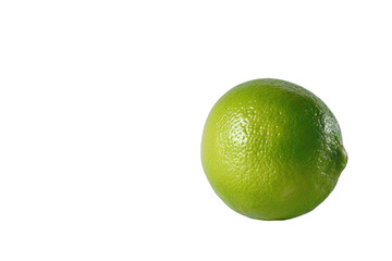 Lime Against White Background. On a Clear PNG or White Background.