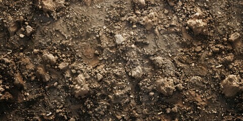 Fototapeta premium Soil Organic Texture Close-Up View