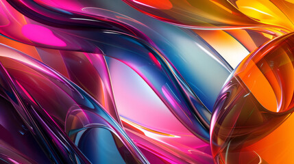 Vibrant Abstract Liquid Color Waves Background