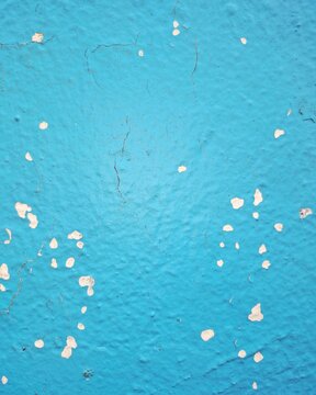 Blue painted wall texture background or backdrop 