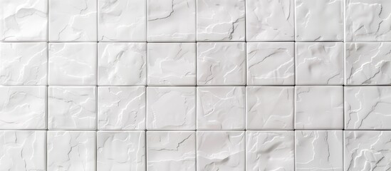White textured white wall tiles background