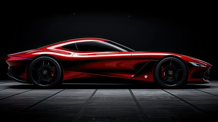 The sleek silhouette of a modern sports car's aerodynamic spoiler, designed to enhance performance...