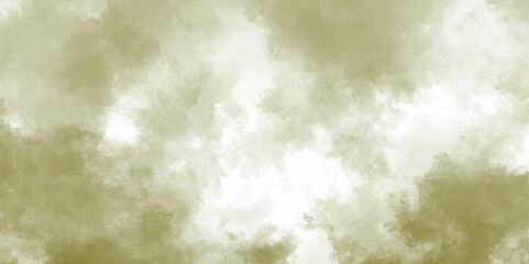 Light olive background with clouds, light olive grunge texture with grainy, Light canvas for modern creative grunge design. Watercolor on deep dark paper background. Vivid textured aquarelle painted.