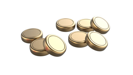 gold Coin 3d render illustration for business money investment concept