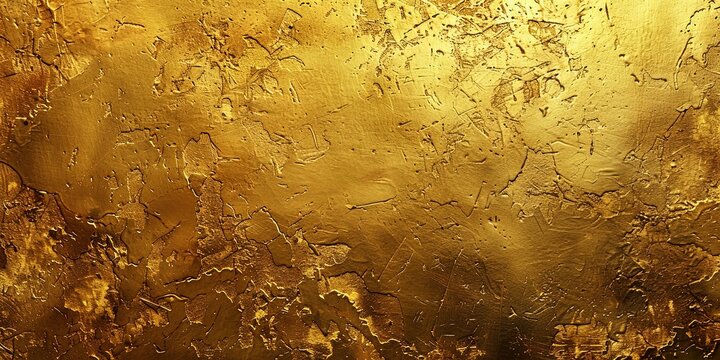 Textured background of golden yellow wall abstraction