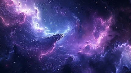 Abstract galaxy with stars and space dust in the universe background - obrazy, fototapety, plakaty