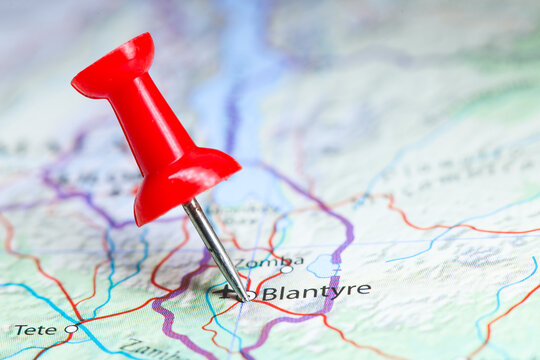 Blantyre, Malawi pin on map