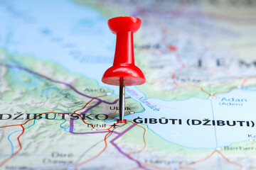 Gibouti city, Gibuti pin on map