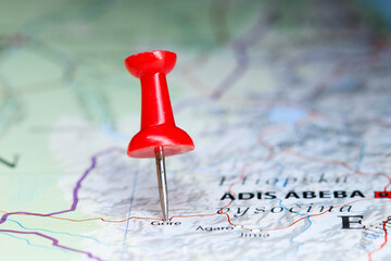 Gore, Etiopia pin on map