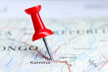 Kamina, Congo pin on map