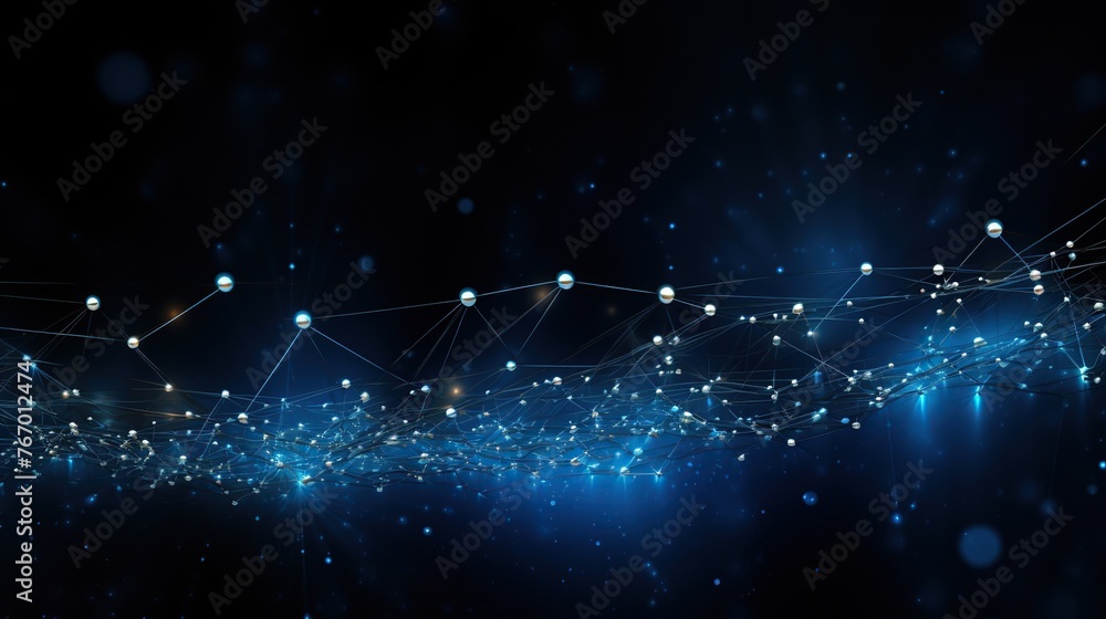 Poster a visualization of a grid representing the vast, interconnected networks of space, suitable for them