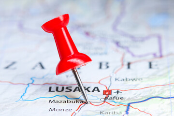 Mazabuka, Zambia pin on map