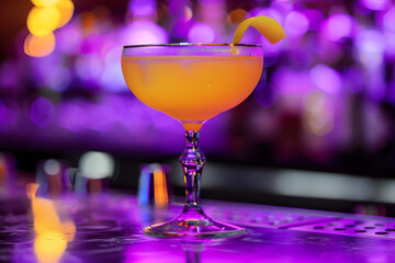 A sophisticated cocktail bar with mixologists crafting creative drinks: Conveying elegance and sophistication in nightlife