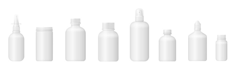 Dropper bottle. Cosmetic serum drop pipette mockup. Glass bottle, eyedropper essence package, 3d vector. Collagen essence treatment medical vial. Face beauty essential aroma jar. Skin care