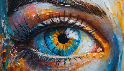 Türaufkleber eye of the person © A2 BLACK EAGLE