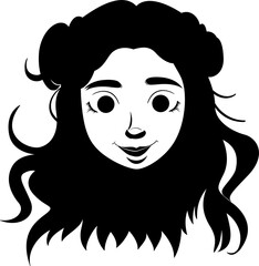 Beautiful woman portrait isolated