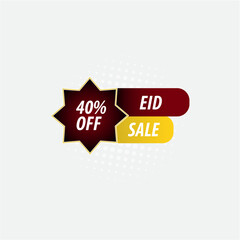Super Sale.  sale banner with text Super Sale for eid  . Design elements for sale, discount. Vector Illustration
