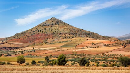 Fototapeta na wymiar A hill located in Morocco.