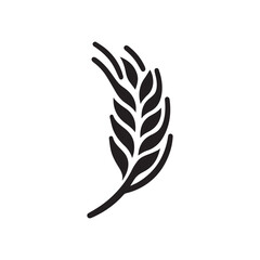 wheat tree simple vector logo - 010