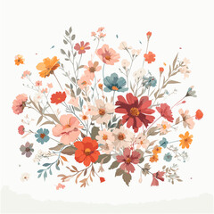 floral background with flowers