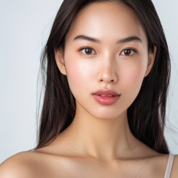 young and beautiful asian woman 
