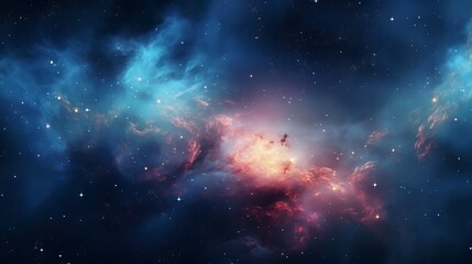 nebula with space - obrazy, fototapety, plakaty
