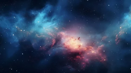Deurstickers nebula with space © Arti