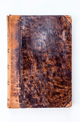 Antique Book with Weathered Leather Cover