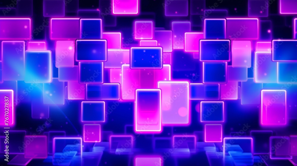 Poster futuristic technology abstract background with dynamic light effects and modern geometric shapes