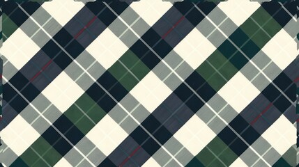 A classic plaid background with a harmonious mix of shades of white, black and green. This timeless style adds a touch of sophistication and style to any design or presentation.