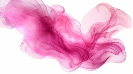 Obraz premium Pink smoke cloud on transparent background isolated 