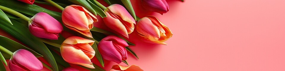 webbanner with tulips 