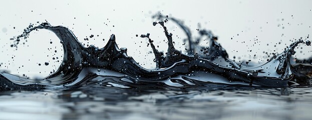 a close up of water splashing - obrazy, fototapety, plakaty