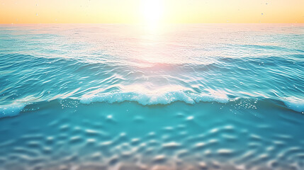 Obraz premium Abstract and blurred ocean with defocused lights