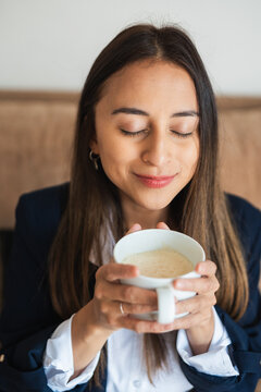 Savoring the Aroma of Fresh Coffee with Eyes Closed