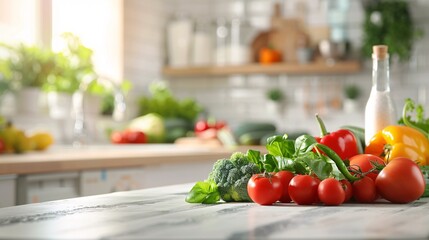 fresh vegetables on the table