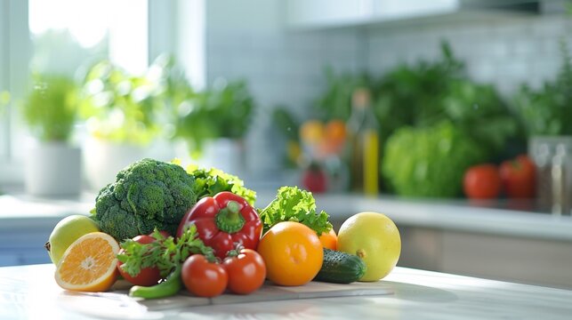 fresh vegetables on the table