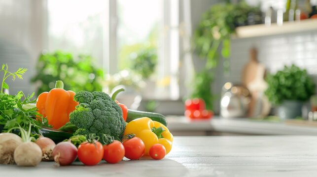 fresh vegetables on the table