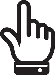 Pointer Hand line icon for Mobile and Web. Hand line cursor Vector icon