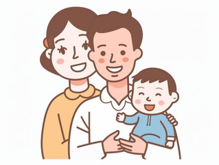 Proud Parent at Child's Baptism or Religious Ceremony Generative AI