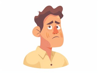 Disgusted Adult with Healthy Appearance and Pastel Colors Generative AI