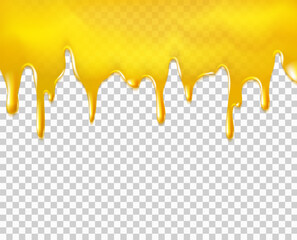 Dripping honey background.